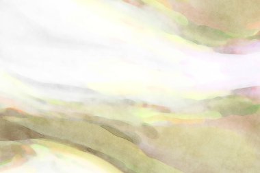 2D çizim. Sanatsal arkaplan resmi. Tablo üzerinde soyut resim. Çağdaş sanat. El yapımı resim. Renkli doku. Modern sanat eserleri. Yüzeyde suluboya fırça darbeleriyle boyama.