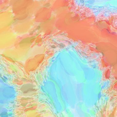 El yapımı sürreal soyut desenli suluboya. Modern sanatsal resim. 2D çizim. Arkaplan boyası karışımı. Yaratıcı duvar sanatı. Çağdaş sanat.