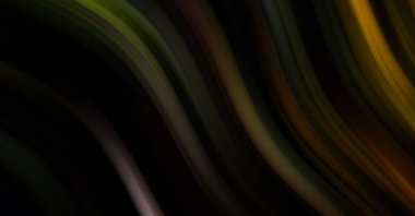 Siyah arka planda renkli düz çizgiler. Sıvı ve sıvı renkli dalgalar karanlıkta akıyor. Duvar kağıdı, afiş, arkaplan, kart, kitap, kapak, poster, afiş, broşür