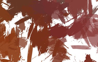 Sanatsal soyut arkaplan. Doku boyalı duvar kağıdı. Boya darbeleriyle yaratıcı bir illüstrasyon. Fırça desenli resim.