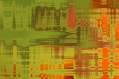 Soyut arkaplan. Yaşlanmış grunge dokusunda geometrik elementler. Farklı renk desenli grafiksel illüstrasyon.