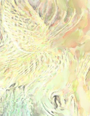 Poster, duvar sanatı, afiş, kart, kitap kapağı veya ambalaj için pastel renkli suluboya resim. Alkol mürekkebini andıran rahatlatıcı fırça darbelerinin modern resmi.