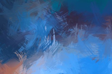 Renkli fırça darbelerinin soyut arkaplanı. fırçalanmış canlı duvar kağıdı. resmedilmiş sanat eseri. Eşsiz ve yaratıcı illüstrasyon.