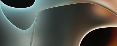 Soyut arkaplan. Değişken renk değişim dalgaları, dinamik hareketlerle. Işık dalgalarının neon renkli soyut tasarımı. Duvar kağıdı, afiş, arkaplan, kart, kitap illüstrasyonu, web sitesi.