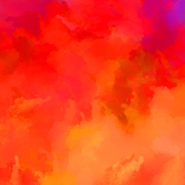 Canlı fırça darbeleriyle boyanmış. Renkli desenli resim. Fırçalanmış duvar kağıdını boya.