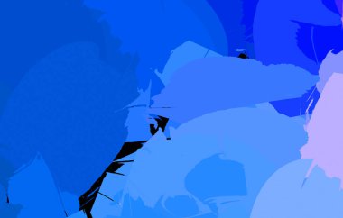 Vahşi fırça darbeleriyle yaratıcı soyut resim. Artistik fırça darbeleriyle donatılmış. Renkli ve canlı bir tasvir. Boyalı sanat.