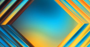 Soyut çerçeveli arkaplan. Renkli, canlı, dalgalı bir duvar kağıdı. Merkezi çerçeveli yaratıcı grafik 2d çizim. Dinamik şekilli modaya uygun sıvı örtüsü.