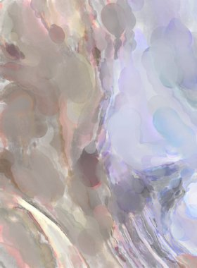 Modern fırça darbeleri. Pastel renklerde suluboya resim. Poster, duvar sanatı, afiş, kart, kitap kapağı veya ambalaj için sakinleştirici kompozisyonun yumuşak renkli çizimi. 