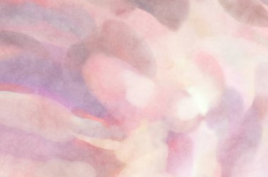 Pastel renklerde suluboya resim. Poster, duvar sanatı, afiş, kart, kitap kapağı ya da ambalaj için rahatlatıcı kompozisyonun yumuşak renkli çizimi. Modern fırça darbeleri resim.