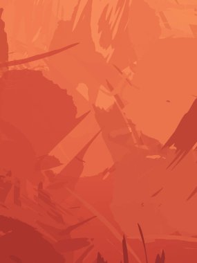 Fırça darbesi ile boyanmış. Sanatsal canlılık ve renkli duvar kâğıdı. Kaotik resim. Taranmış Boyalı Soyut Arkaplan. 