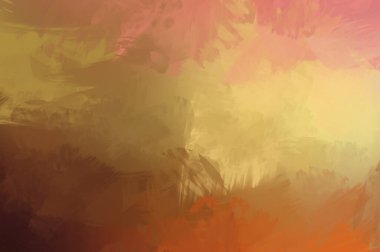 Renkli fırça darbelerinin soyut arkaplanı. fırçalanmış canlı duvar kağıdı. resmedilmiş sanat eseri. Eşsiz ve yaratıcı illüstrasyon.