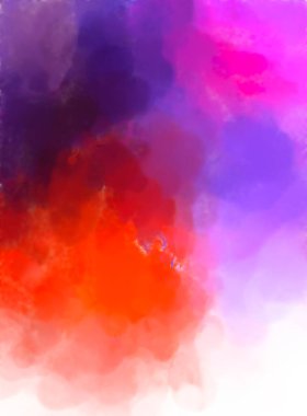 Soyut doku. Yüzeyde etkileyici el yapımı suluboya. Suluboya fırça darbeleri. Modern sanat. Çok renkli arkaplan. Çağdaş duvar sanatı. Renkli bir fon. 2d illüstrasyon.