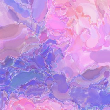 El yapımı sürreal soyut desenli suluboya. Modern sanatsal resim. 2D çizim. Arkaplan boyası karışımı. Yaratıcı duvar sanatı. Çağdaş sanat.