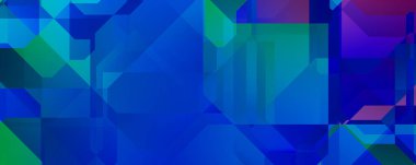 Soyut geometrik duvar kağıdı. Geometrik renkli şekiller. Çokgen arka plan. Bir teknolojinin dijital illüstrasyonuName.