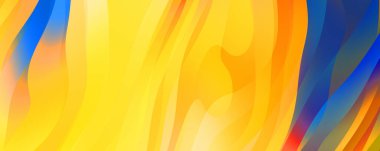 Soyut arkaplan. Renkli dalgalı tasarım duvar kağıdı. yaratıcı grafik 2D çizim. Dinamik şekilli modaya uygun sıvı örtüsü.