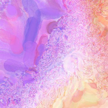 El yapımı sürreal soyut desenli suluboya. Modern sanatsal resim. 2D çizim. Arkaplan boyası karışımı. Yaratıcı duvar sanatı. Çağdaş sanat.