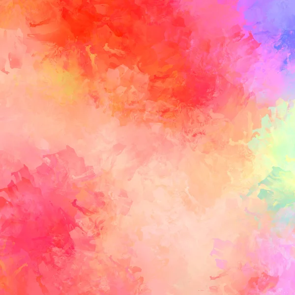 Canlı fırça darbeleriyle boyanmış. Renkli desenli resim. Fırçalanmış duvar kağıdını boya.