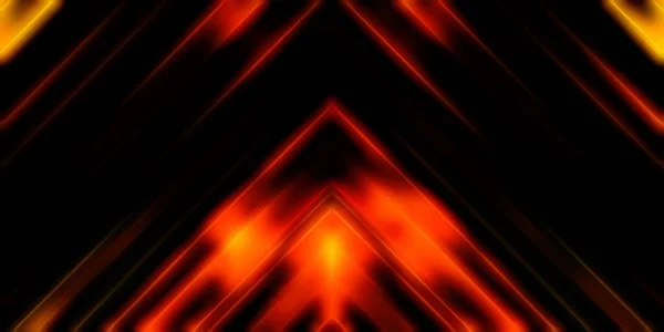 Abstract Stralende Geometrische Lichten Achtergrond Fractale Symmetrische Grafische Illustratie Intersecterende — Stockfoto