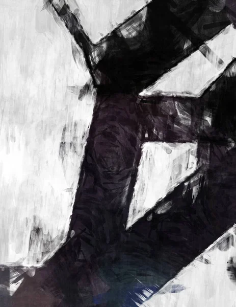 Soyut arkaplanda pürüzlü fırça darbeleri. Fırça boyası. Renkli boya darbeleri. Eşsiz duvar sanatı. Tuvaldeki modern sanat. Renkli çağdaş sanat eserleri. 