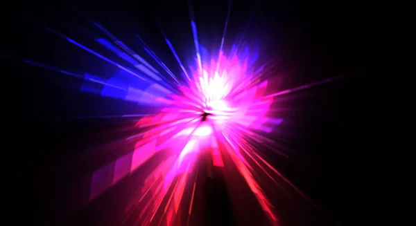 Futuristic Lens Flare Light Explosion Star Glowing Particles Lines Beautiful — Stock Photo, Image