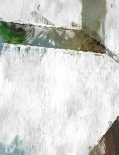 Soyut arkaplanda pürüzlü fırça darbeleri. Fırça boyası. Renkli boya darbeleri. Eşsiz duvar sanatı. Tuvaldeki modern sanat. Renkli çağdaş sanat eserleri. 