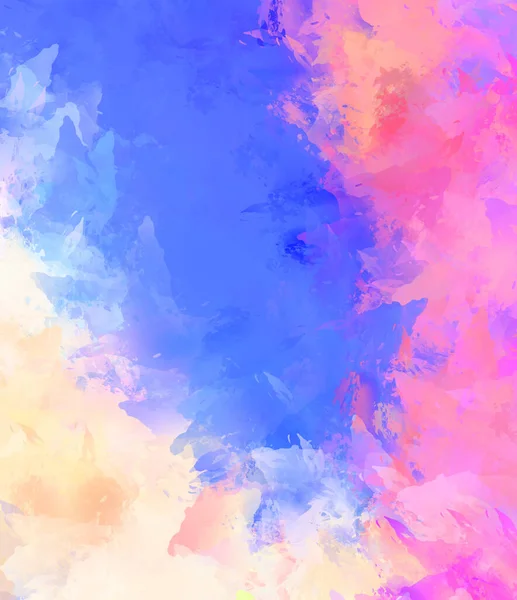 Renkli fırça darbelerinin soyut arkaplanı. fırçalanmış canlı duvar kağıdı. resmedilmiş sanat eseri. Eşsiz ve yaratıcı illüstrasyon.