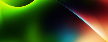 Soyut arkaplan. Değişken renk değişim dalgaları, dinamik hareketlerle. Işık dalgalarının neon renkli soyut tasarımı. Duvar kağıdı, afiş, arkaplan, kart, kitap illüstrasyonu, web sitesi.