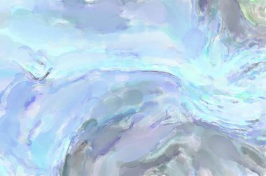 Çağdaş sanat. El yapımı resim. Modern sanat eserleri. Yüzeyde suluboya fırça darbeleriyle resim yapmak. 2D çizim. Sanatsal arkaplan resmi. Tablo üzerinde soyut resim. Renkli doku.