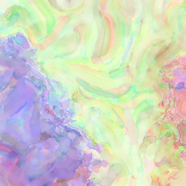 Soyut doku. Yüzeyde etkileyici el yapımı suluboya. Suluboya fırça darbeleri. Modern sanat. Çok renkli arkaplan. Çağdaş duvar sanatı. Renkli bir fon. 2d illüstrasyon.