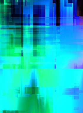 Renkli ve canlı geometrik şekiller katmanları var. Bir teknoloji planının dijital illüstrasyonu. Gelecekçi tasarım şablonu.