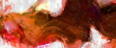 Soyut arkaplanda pürüzlü fırça darbeleri. Fırça boyası. Renkli boya darbeleri. Eşsiz duvar sanatı. Tuvaldeki modern sanat. Renkli çağdaş sanat eserleri. 