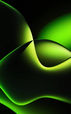 Soyut arkaplan. Değişken renk değişim dalgaları, dinamik hareketlerle. Işık dalgalarının neon renkli soyut tasarımı. Duvar kağıdı, afiş, arkaplan, kart, kitap illüstrasyonu, web sitesi.