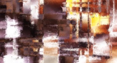 Modern sanat. Renkli çağdaş sanat eserleri. Renkli boya darbeleri. Soyut arkaplanda fırça darbeleri. Fırça boyası. Eşsiz duvar sanatı.