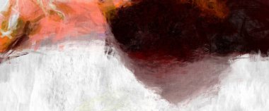 Soyut arkaplanda pürüzlü fırça darbeleri. Fırça boyası. Renkli boya darbeleri. Eşsiz duvar sanatı. Tuvaldeki modern sanat. Renkli çağdaş sanat eserleri. 