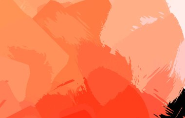 Vahşi fırça darbeleriyle yaratıcı soyut resim. Artistik fırça darbeleriyle donatılmış. Renkli ve canlı bir tasvir. Boyalı sanat.