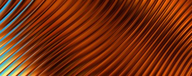 Soyut arkaplan. Renkli dalgalı yansıtıcı duvar kağıdı. Duvar kağıdı, afiş, arkaplan, kart, kitap kapağı veya web sitesi için grafiksel resimleme.