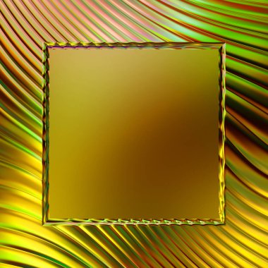 Soyut çerçeveli arkaplan. Renkli, canlı, dalgalı bir duvar kağıdı. Merkezi çerçeveli yaratıcı grafik 2d çizim. Dinamik şekilli modaya uygun sıvı örtüsü.