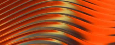 Soyut arkaplan. Renkli dalgalı yansıtıcı duvar kağıdı. Duvar kağıdı, afiş, arkaplan, kart, kitap kapağı veya web sitesi için grafiksel resimleme.