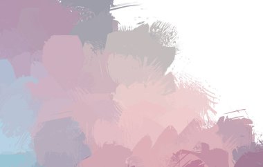 Duvar sanatı Eşsiz ve yaratıcı illüstrasyon. Fırça darbesi ile boyanmış. Renkli fırça darbelerinin soyut arkaplanı. Fırçalanmış canlı duvar kâğıdı. Boyalı sanatsal yaratım.