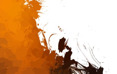 Duvar sanatı Eşsiz ve yaratıcı illüstrasyon. Fırça darbesi ile boyanmış. Renkli fırça darbelerinin soyut arkaplanı. Fırçalanmış canlı duvar kâğıdı. Boyalı sanatsal yaratım.