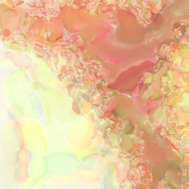 El yapımı sürreal soyut desenli suluboya. Modern sanatsal resim. 2D çizim. Arkaplan boyası karışımı. Yaratıcı duvar sanatı. Çağdaş sanat.