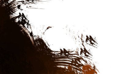 Duvar sanatı Eşsiz ve yaratıcı illüstrasyon. Fırça darbesi ile boyanmış. Renkli fırça darbelerinin soyut arkaplanı. Fırçalanmış canlı duvar kâğıdı. Boyalı sanatsal yaratım.