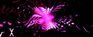 Işık parçacık izleri. Parlayan parçacıkları ve çizgileri olan ışık patlaması yıldızı. Güzel hareketli soyut ışın arkaplanı.