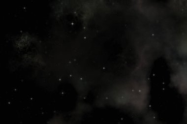 Galaksi uzayındaki yıldız alanı renkli nebula ile. Uzayın derinliklerinin bilim kurgu geçmişi. Ruhsal duvar kağıdı.