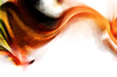 Modern sanat. Renkli çağdaş sanat eserleri. Renkli boya darbeleri. Soyut arkaplanda fırça darbeleri. fırça boyası.