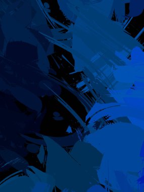 Duvar sanatı Eşsiz ve yaratıcı illüstrasyon. Fırça darbesi ile boyanmış. Renkli fırça darbelerinin soyut arkaplanı. Fırçalanmış canlı duvar kâğıdı. Boyalı sanatsal yaratım.