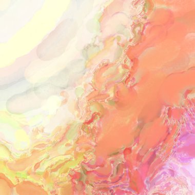 Çağdaş sanat. El işçiliğinin renkli dokusu. Modern resim. Yüzeyde suluboya vuruşlar. Sanatsal arkaplan resmi. Tablo üzerinde soyut resim. Fırça darbeleri. 