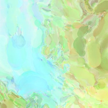 El yapımı sürreal soyut desenli suluboya. Modern sanatsal resim. 2D çizim. Arkaplan boyası karışımı. Yaratıcı duvar sanatı. Çağdaş sanat.