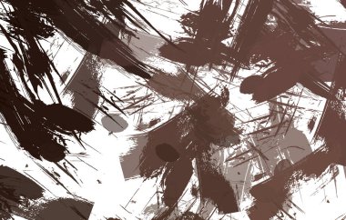 Sanatsal soyut arkaplan. Doku boyalı duvar kağıdı. Boya darbeleriyle yaratıcı bir illüstrasyon. Fırça desenli resim.