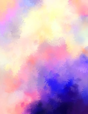 Sanatsal soyut arkaplan. Doku boyalı duvar kağıdı. Boya darbeleriyle yaratıcı bir illüstrasyon. Fırça desenli resim.